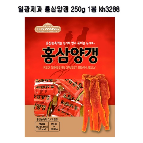 일광제과 홍삼양갱 250g 1봉 kh3288
